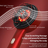 Red Light Hair Massaging Brush
