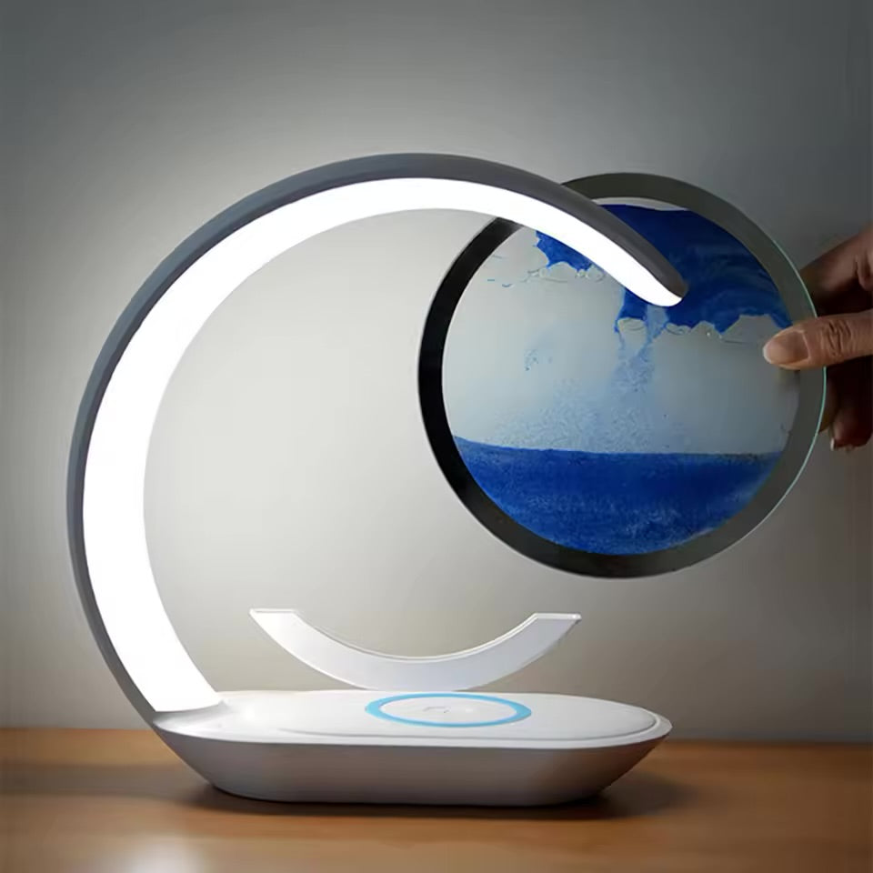 Wireless Charger Sand Art Lamp