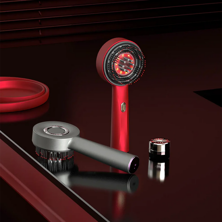 Red Light Hair Massaging Brush