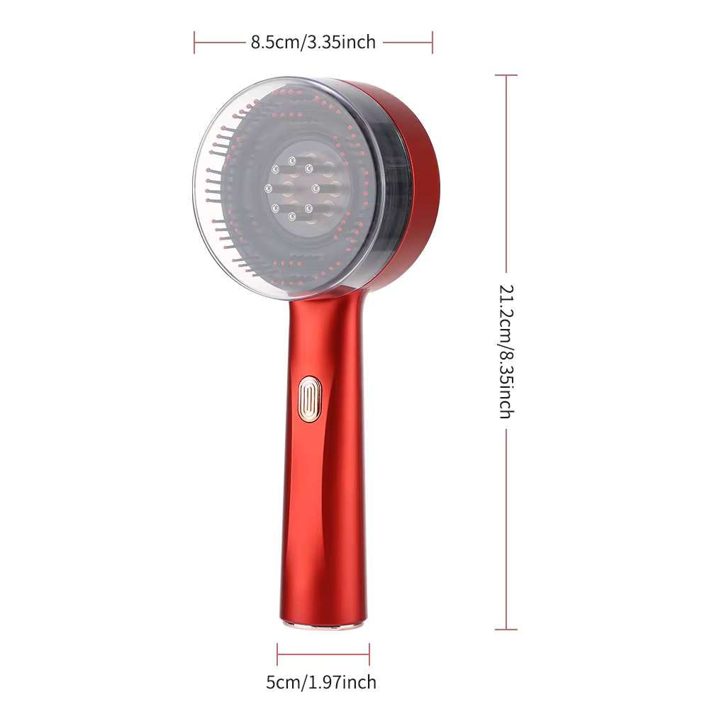 Red Light Hair Massaging Brush