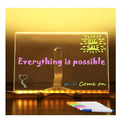 Erasable Acrylic LED Message Board