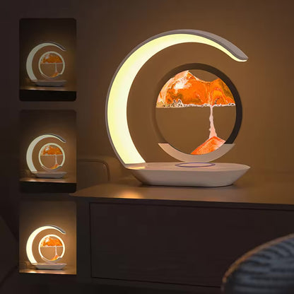Wireless Charger Sand Art Lamp