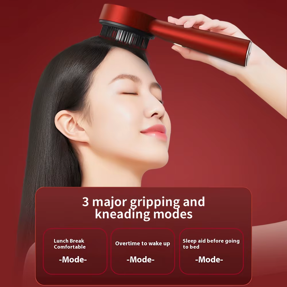Red Light Hair Massaging Brush