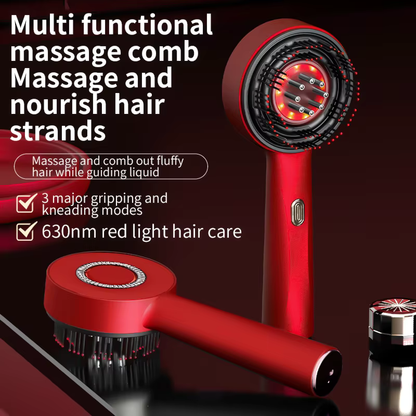 Red Light Hair Massaging Brush
