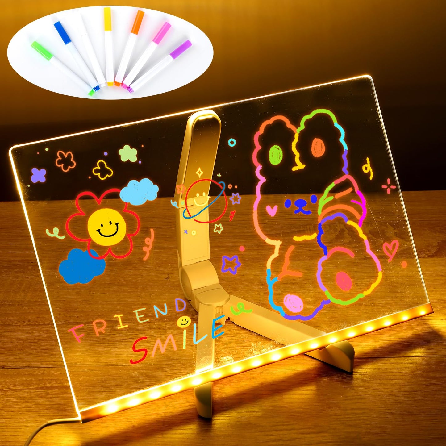 Erasable Acrylic LED Message Board